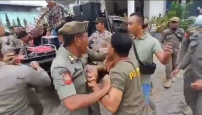 Aksi Brutal Oknum Satpol PP di Sultra, Massa Aksi Jadi Sasaran