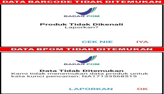 berkode dan bpom tempelan