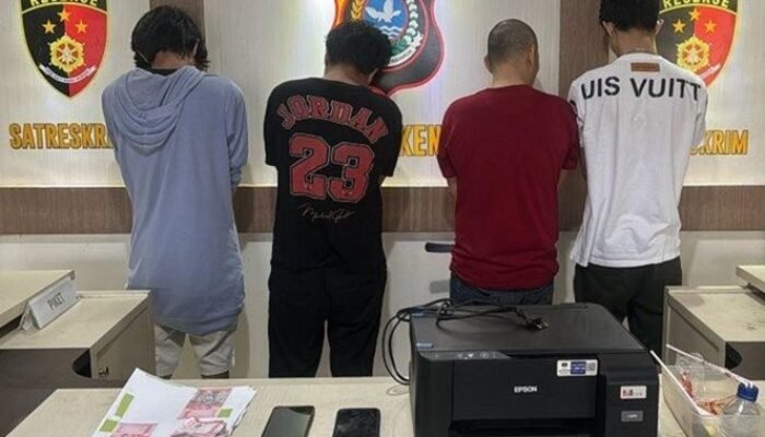 4 Pengedar Uang Palsu di Kota Kendari Ditangkap Polisi