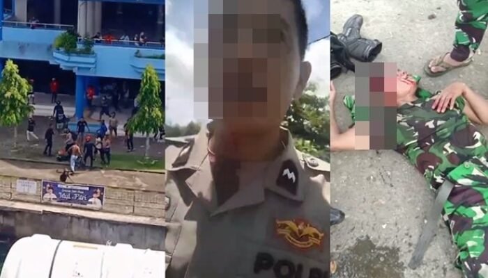 Bentrok Prajurit TNI AL Vs Anggota Brimob di Sorong