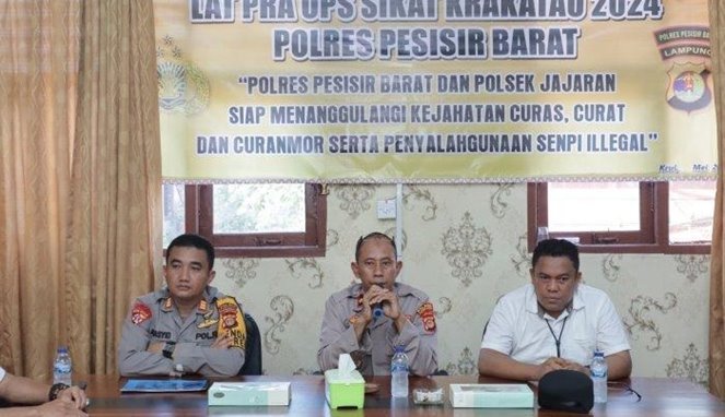 Polres Pesibar Lampung Sasar Pelaku Curat hingga Pengguna Senpi Ilegal Selama Operasi