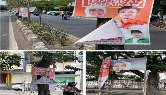 Baliho Paslon INIMI Dirusak, Tim Hukum Ancam Lapor Polisi