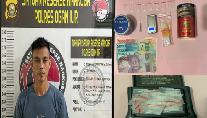 Security Nyambi Jadi Bandar! Oknum di Ogan Ilir Dibekuk dengan Barang Bukti Sabu