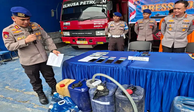 Aksi Gelap di Laut Balikpapan! Mobil Bunker BBM Subsidi Disita Polisi