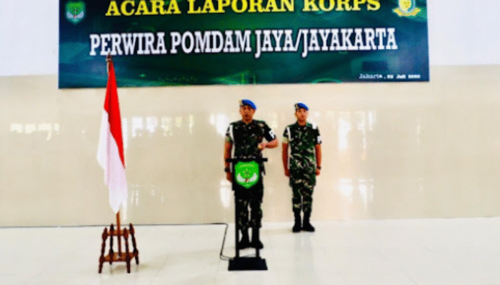 Danpomdam Jaya Pimpin Upacara Serah Terima Jabatan Perwira