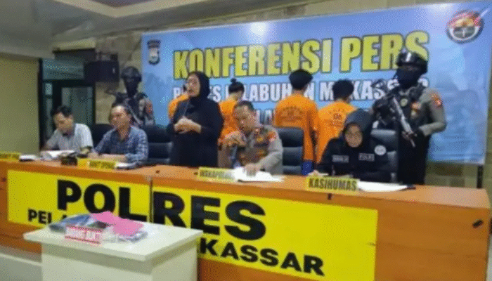 Satreskrim Polres Pelabuhan Makassar Ungkap 5 Pria Pelaku Perdagangan Perempuan Anak Dibawah Umur