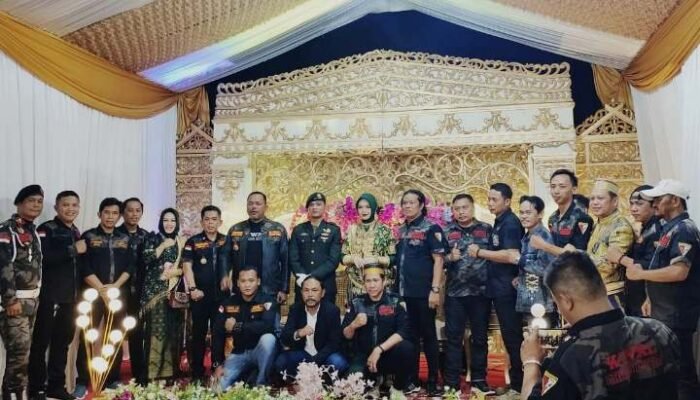 Ketua Umum Ormas Kiwal Garuda Hitam Hadiri Pernikahan Ingrid & Pratu Syahron Siregar