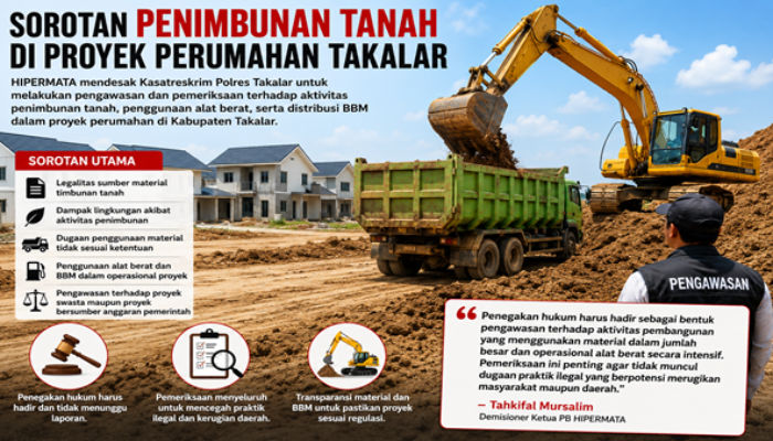 Tahkifal Mursalim Warning Aparat Soal Aktivitas Timbunan Tanah di Takalar