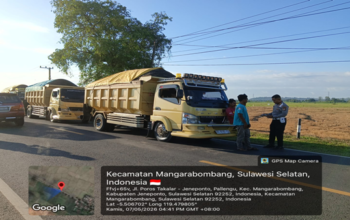 Polisi Takalar Turun ke Jalan, Kendaraan Overload Tak Lagi Bebas