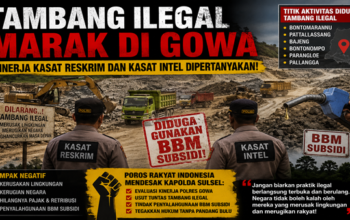 Tambang Tanpa Izin Menjamur di Enam Kecamatan, Ada Apa dengan Pengawasan Polres Gowa?