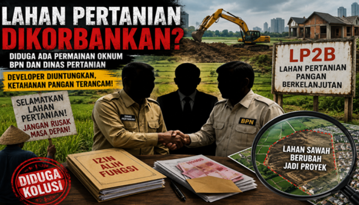 Ketahanan Pangan Disabotase? PRI Tuding Oknum BPN dan Dinas Pertanian Lindungi Developer