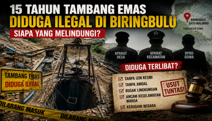 Tambang Emas Diduga Beroperasi Belasan Tahun, Aroma Pembiaran Kini Disorot Tajam