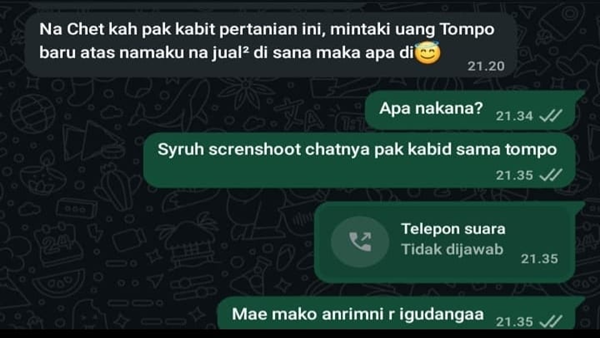 Belum Ada Klarifikasi, Polemik Percakapan WhatsApp yang Diduga Seret Nama Kabid PSP Terus Bergulir