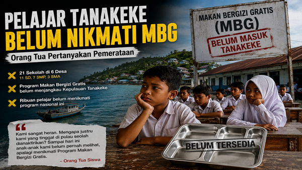 Tanakeke Masih Menunggu MBG, Ribuan Pelajar Belum Rasakan Program Presiden