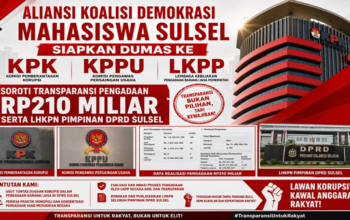 Mahasiswa Buka Peta Pengadaan DPRD Sulsel, Rp210 Miliar Jadi Perhatian Lembaga Pengawas