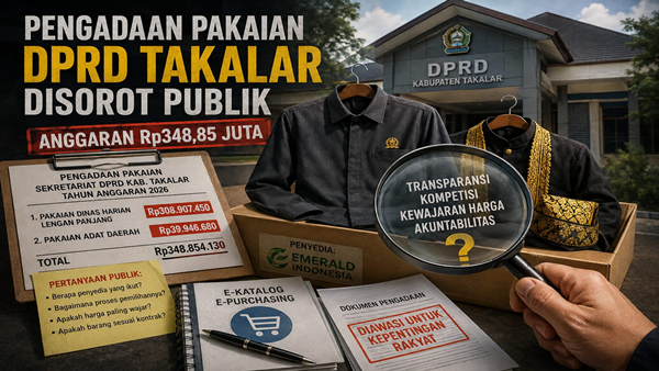 Rp348 Juta untuk Baju DPRD Takalar, Penyedia Itu Lagi Jadi Sorotan