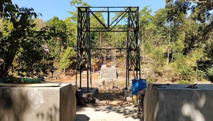 Jembatan Gantung Buakkang Capai 83 Persen