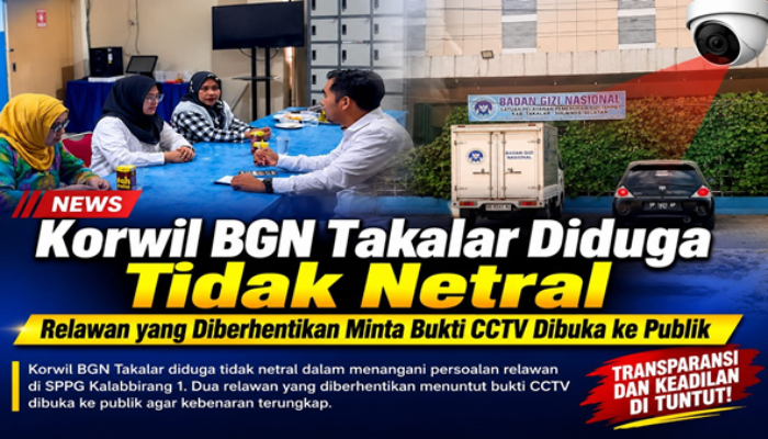 Relawan Bantah Tuduhan Ambil Makanan, Tantang Korwil BGN Takalar Tampilkan Bukti CCTV