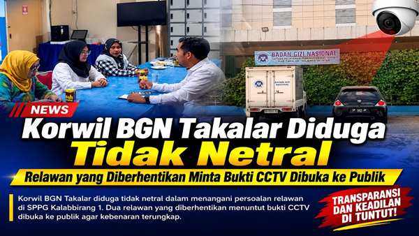 Relawan Bantah Tuduhan Ambil Makanan, Tantang Korwil BGN Takalar Tampilkan Bukti CCTV