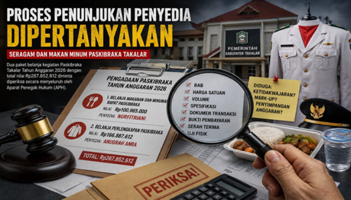 Penyedia Belanja Paskibraka Takalar Disorot, APH Diminta Bongkar Harga dan Volume