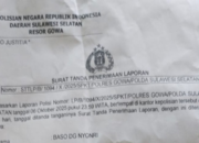 Laporan Penganiayaan Sejak 2025, Pesan Konfirmasi Dibaca Kanit Pidum Polresta Gowa Tanpa Jawaban