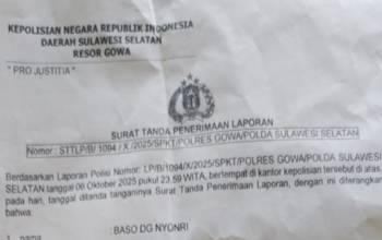 Laporan Penganiayaan Sejak 2025, Pesan Konfirmasi Dibaca Kanit Pidum Polresta Gowa Tanpa Jawaban
