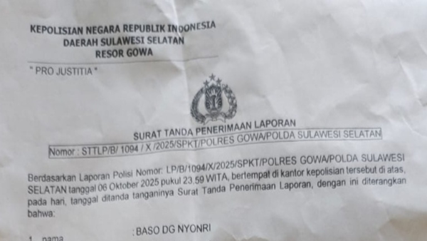 Laporan Penganiayaan Sejak 2025, Pesan Konfirmasi Dibaca Kanit Pidum Polresta Gowa Tanpa Jawaban
