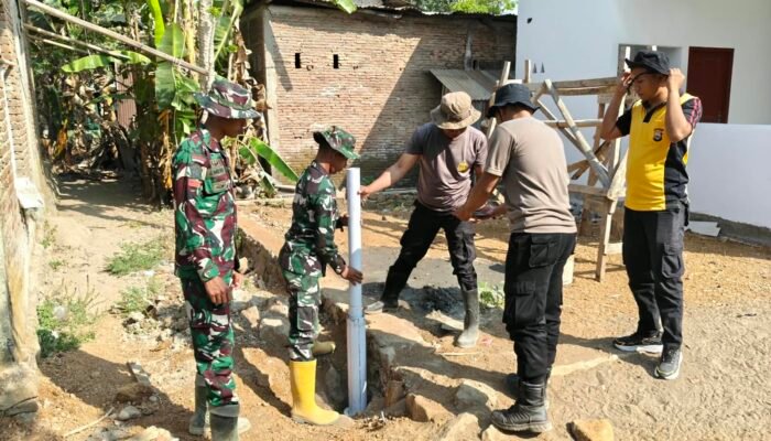 Manunggal Bersama Rakyat, Satgas TMMD Ke-130 Bangun Fasilitas Air Bersih di Gowa