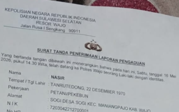 Nasib Tragis Petani Wajo: Uang Ludes Rp25,4 Juta, Mobil Tak Beres, Terlapor Belum Ditemukan