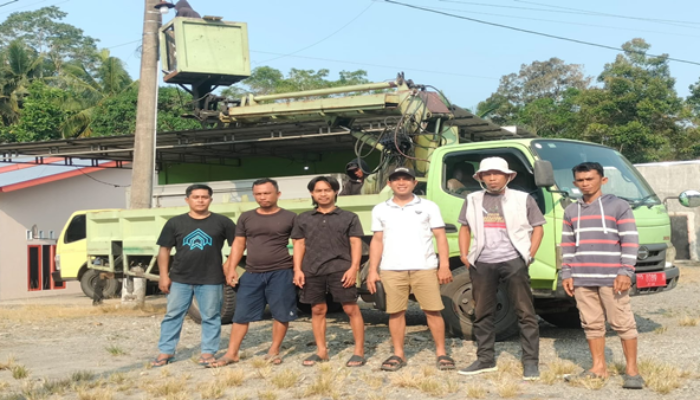 Kabid Sarana Prasarana Dishub Respons Aspirasi DPRD, Wakapolres dan Kapolsek Kawal Pemasangan PJU